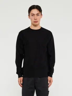 220F8 T-Shirt Ghost Manica Lunga in Black