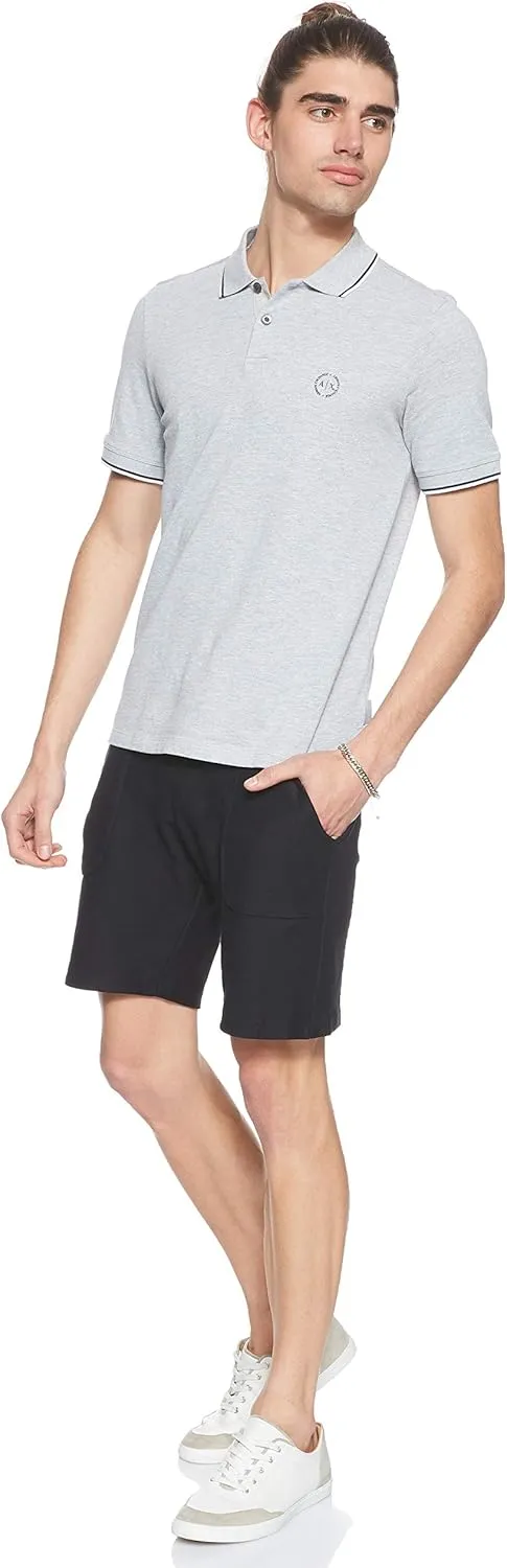 Armani Exchange Men's Short Sleeve Jersey Knit Polo