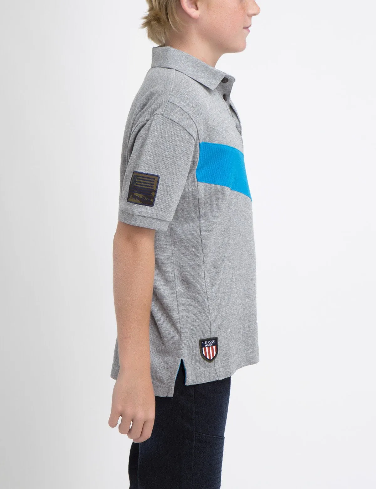 BOYS CHEVRON POLO SHIRT