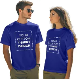 Custom Personalized Cotton T Shirt with Text Image Logo for Men Women Unisex Add Front Back Design Adult Gift T-Shirt
