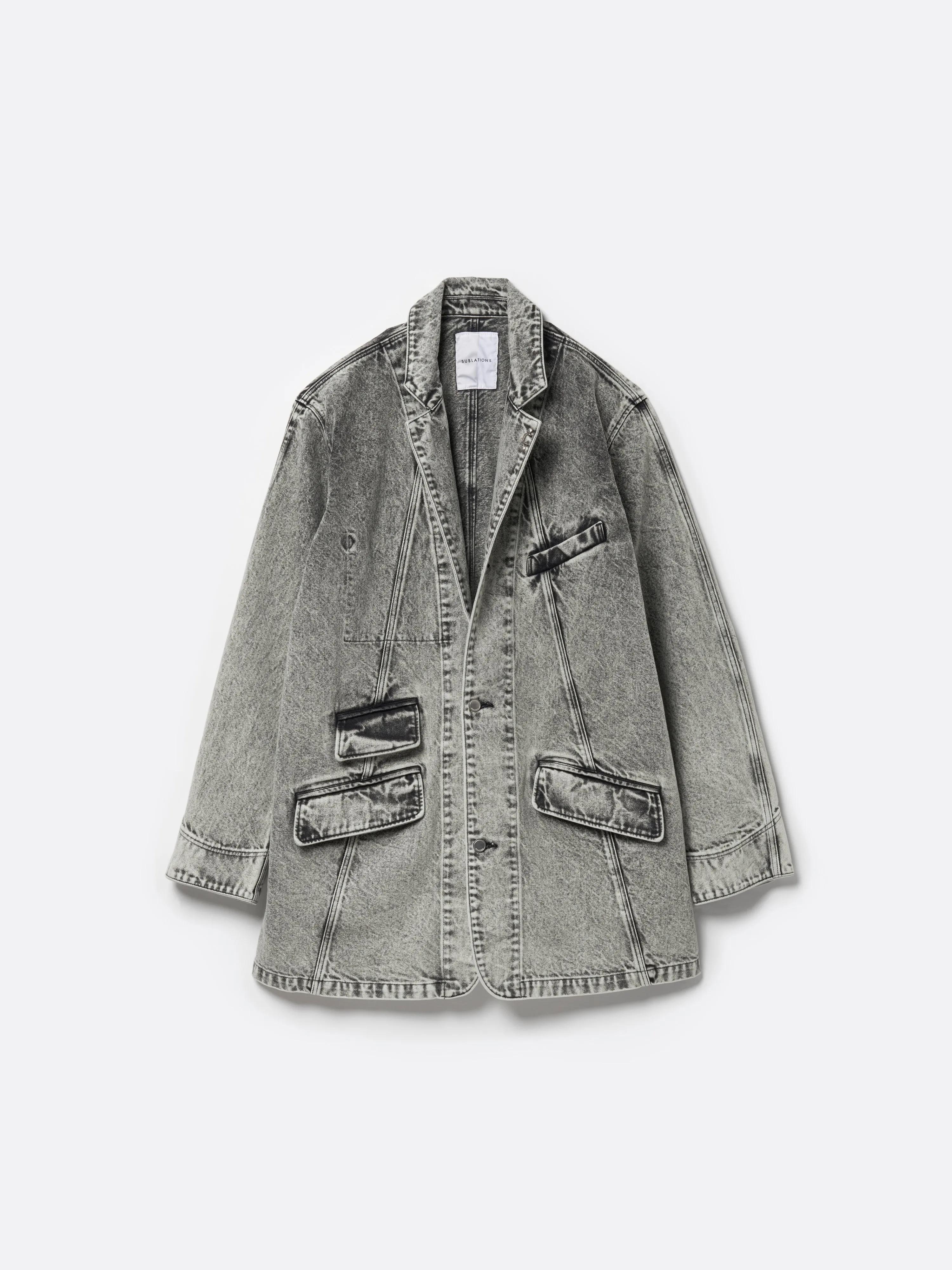 DENIM PRISONER COVERALL JACKET .12【LUNA WHITE】