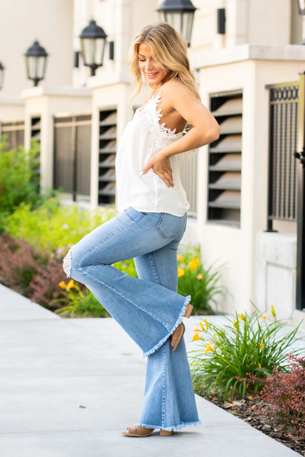 Olivia Lace Silky Camisole