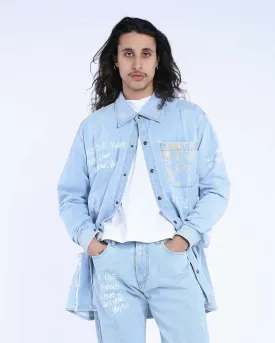 Shirt Over Denim Embroidered