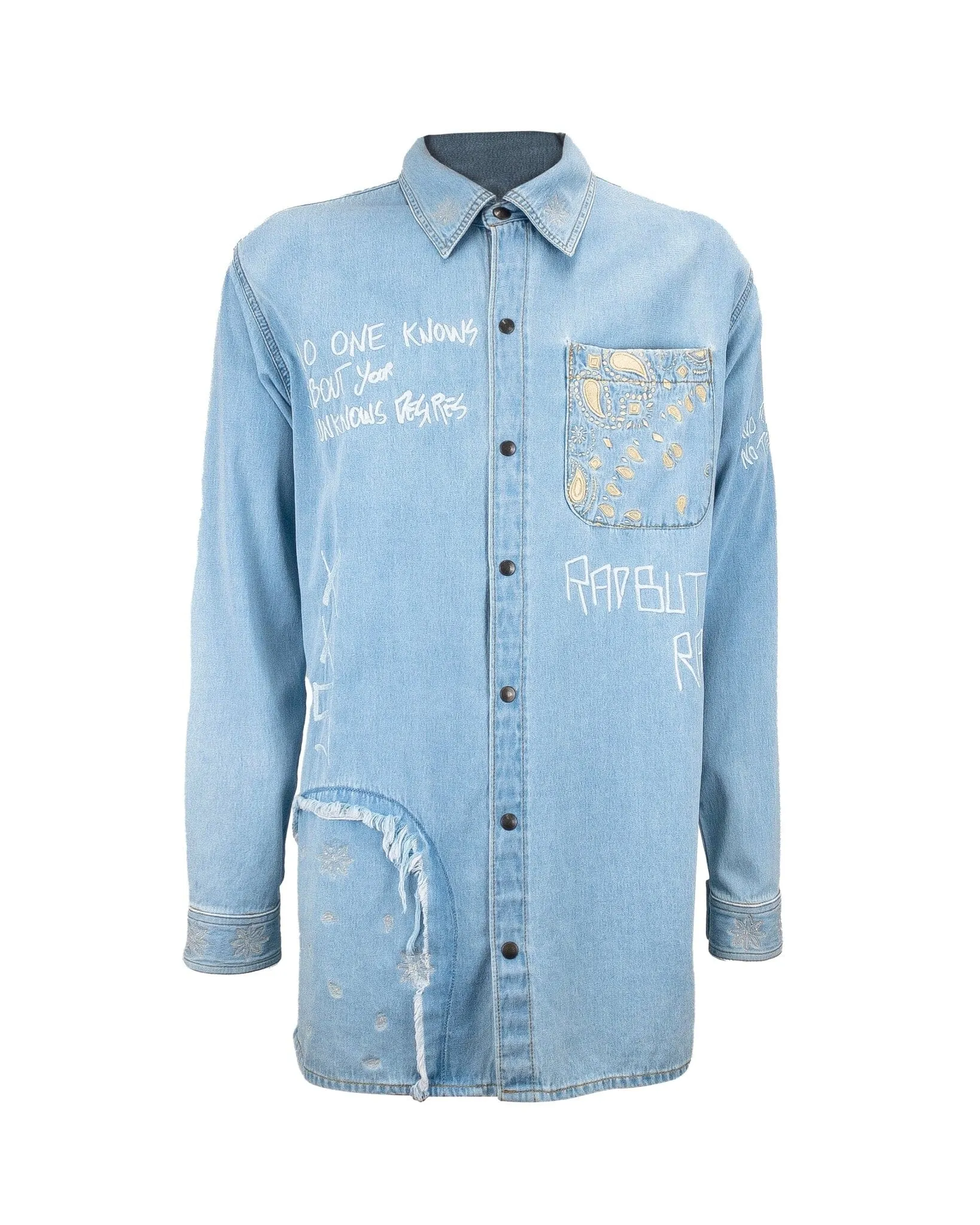 Shirt Over Denim Embroidered