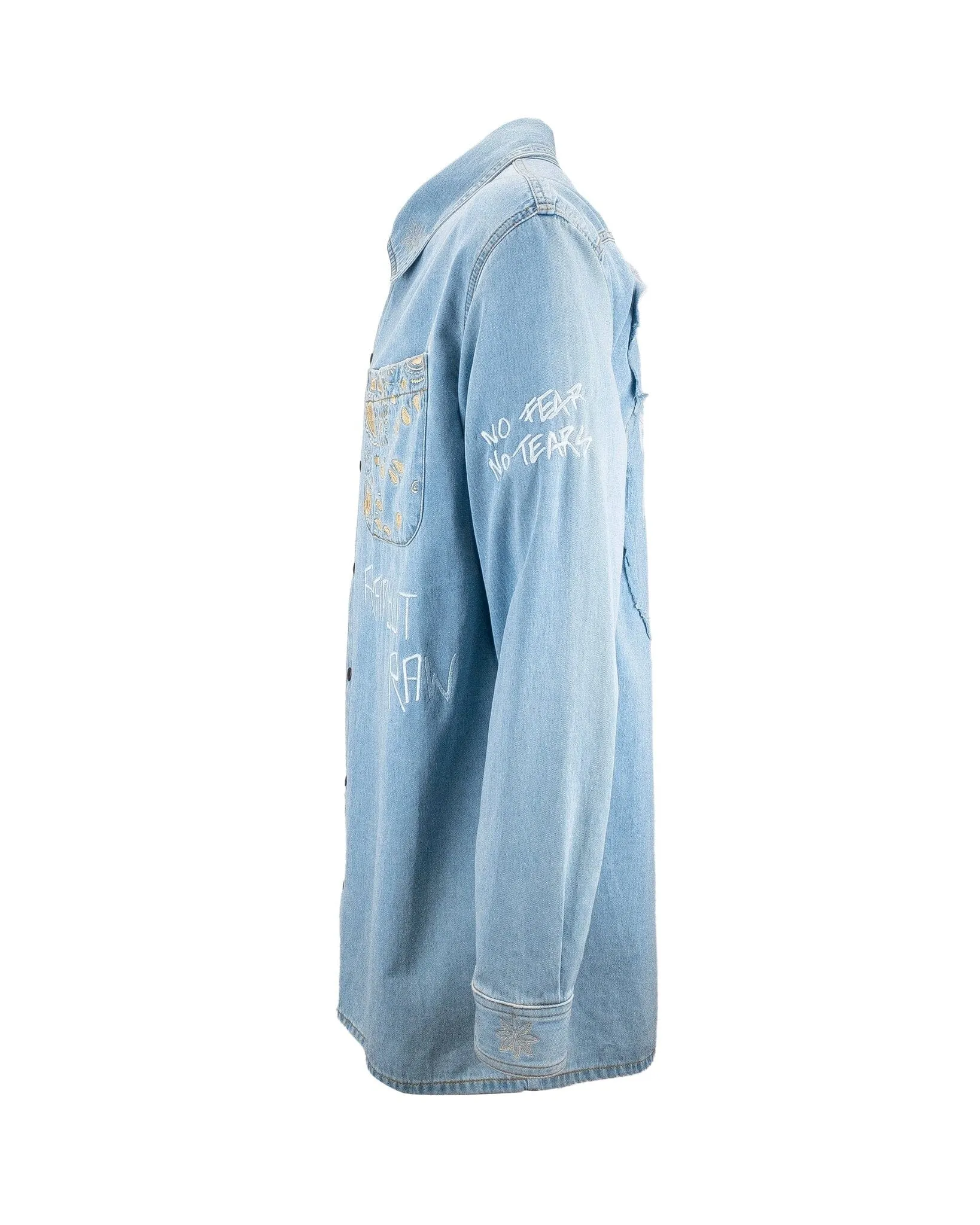 Shirt Over Denim Embroidered