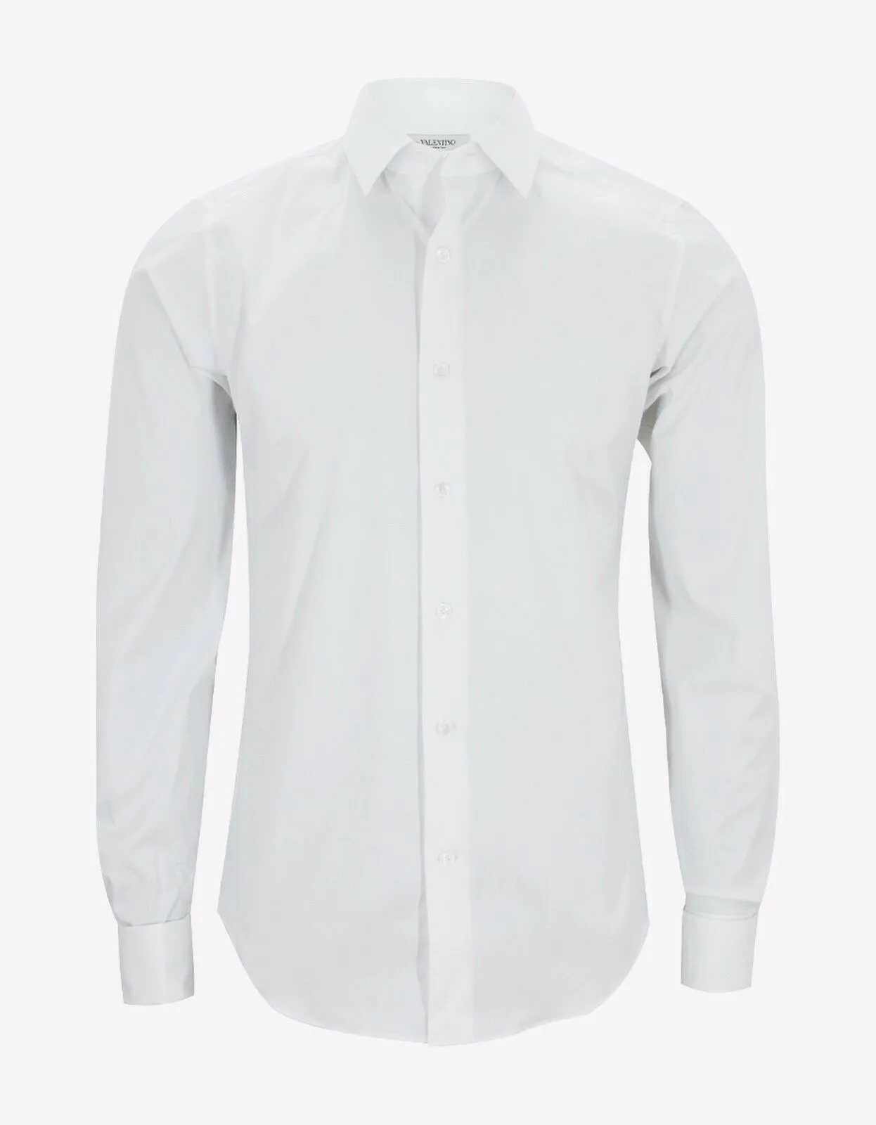 White Fitted Cufflink Shirt