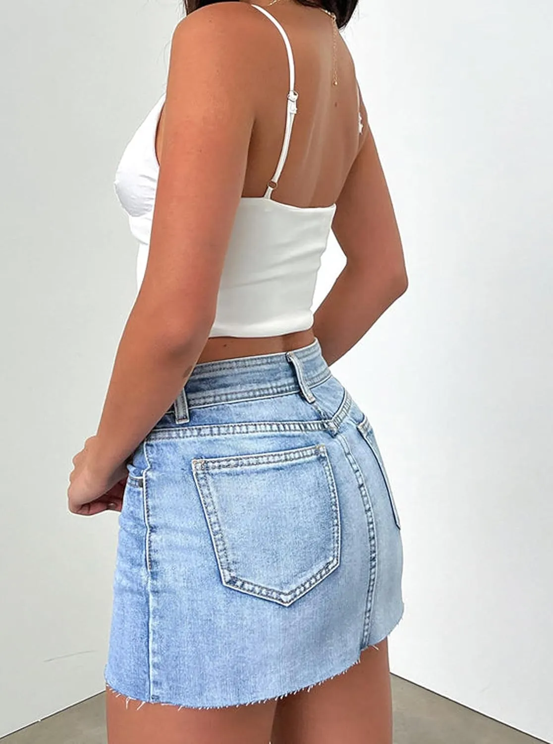 Women's Sexy Bodycon Stretch Denim Mini Skirt